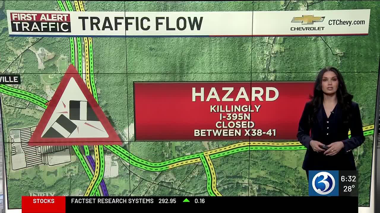 I-395 north in Killingly reopens following multi-vehicle crash