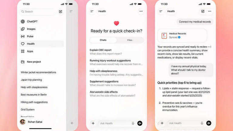 ChatGPT Health is OpenAI’s next big thing — a secure space for AI ...