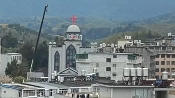 Local authorities have started taking down part of Yayang Church's building