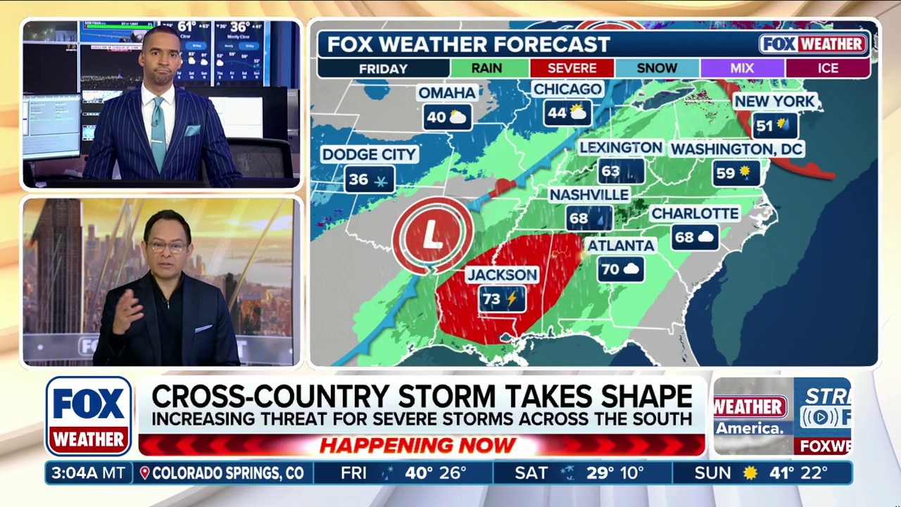 First of two cross-country storms begins as millions under threat of ...