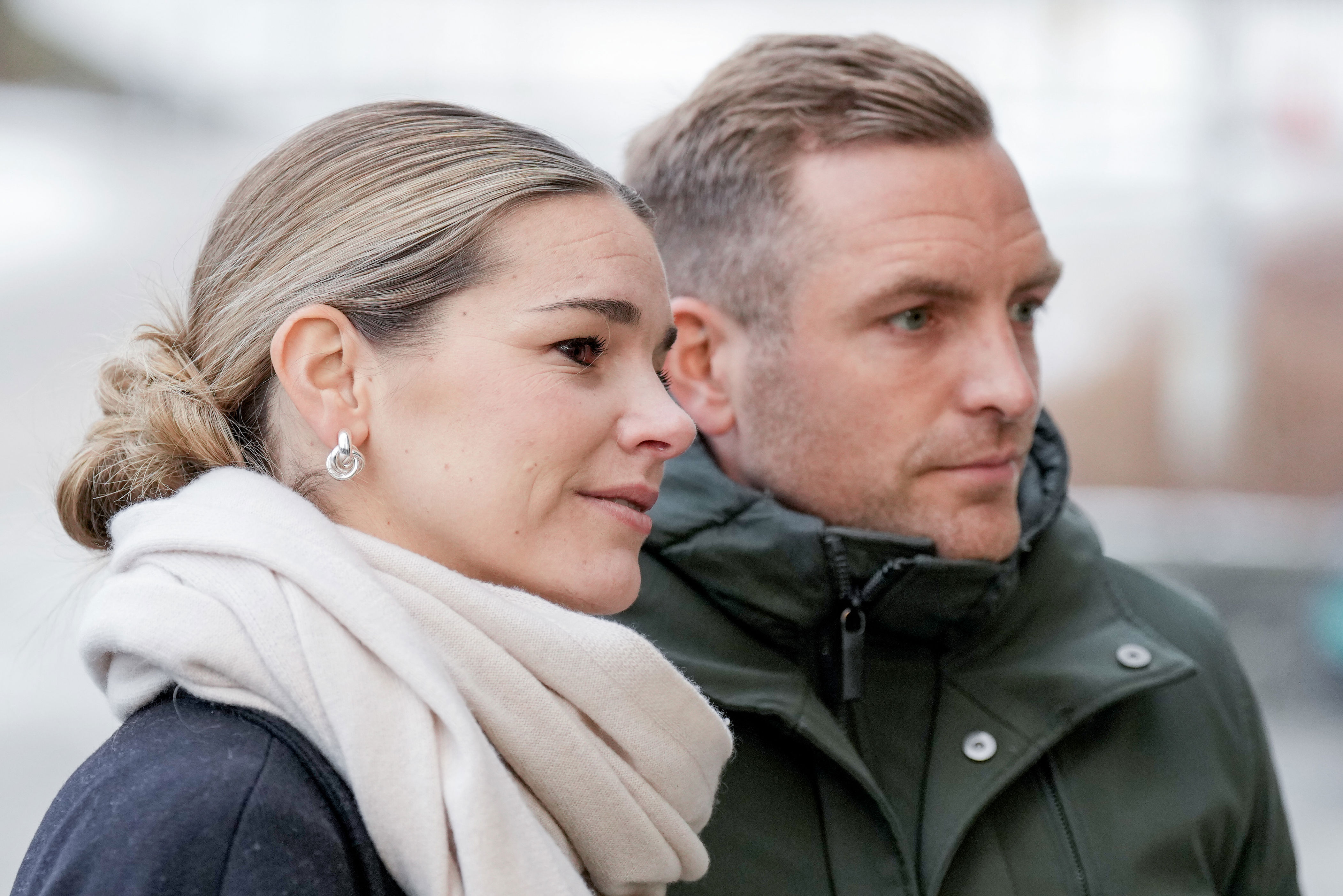 Andrine Hegerberg og Kristoffer Løkberg. Foto: Fredrik Varfjell / NTB