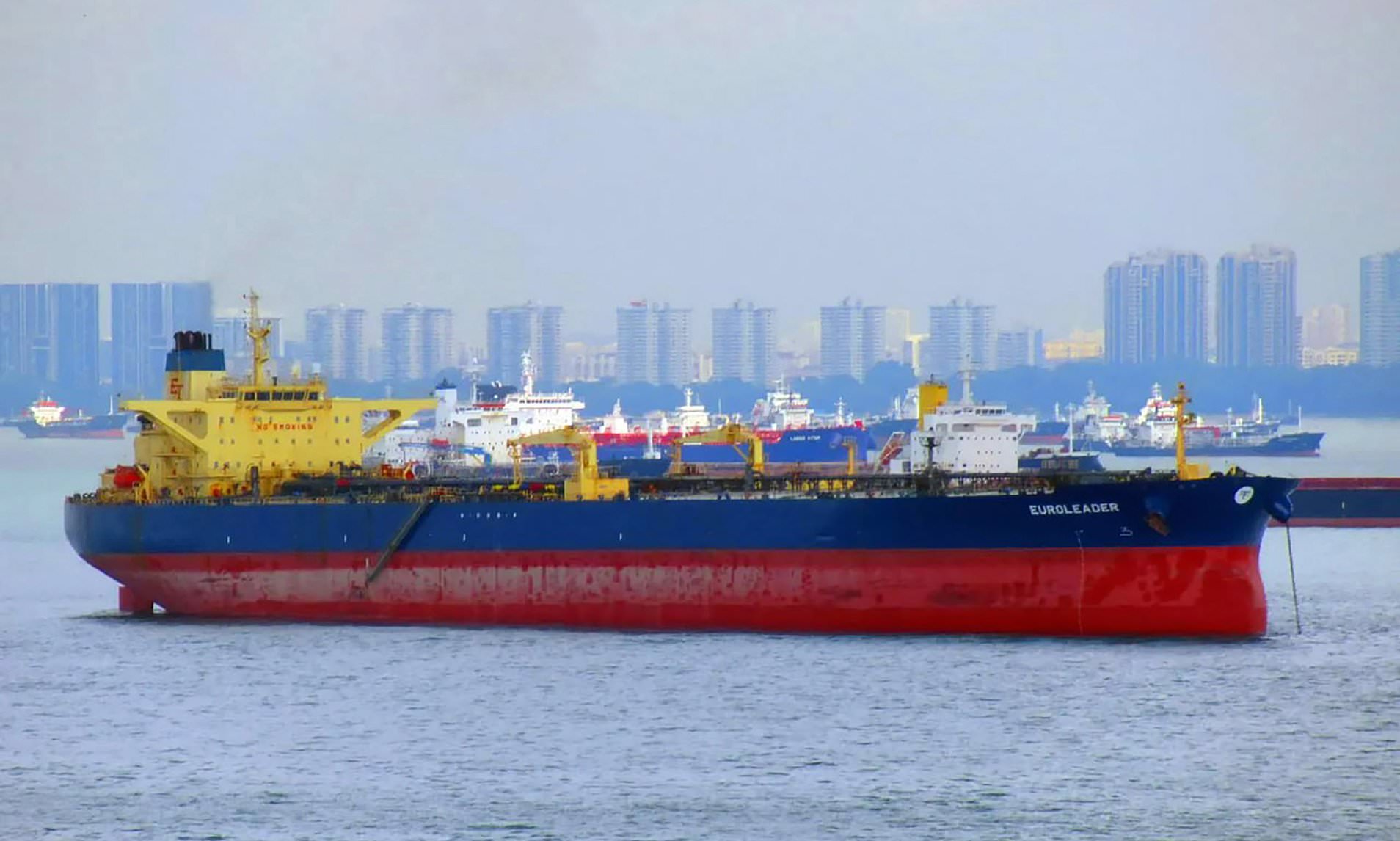 Russia-bound oil tanker is hit by a drone in the Black Sea