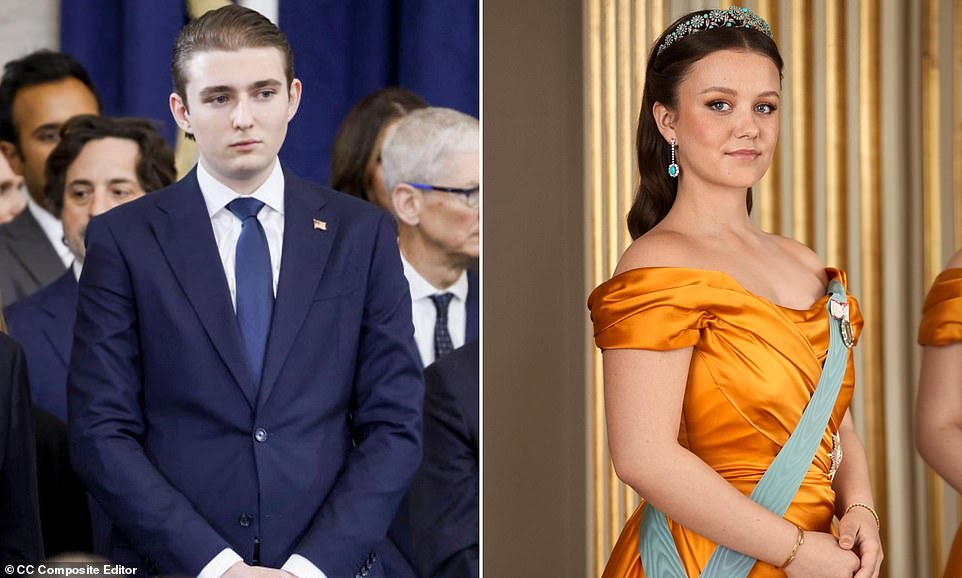 Post about marrying off Barron Trump to Danish princess goes viral