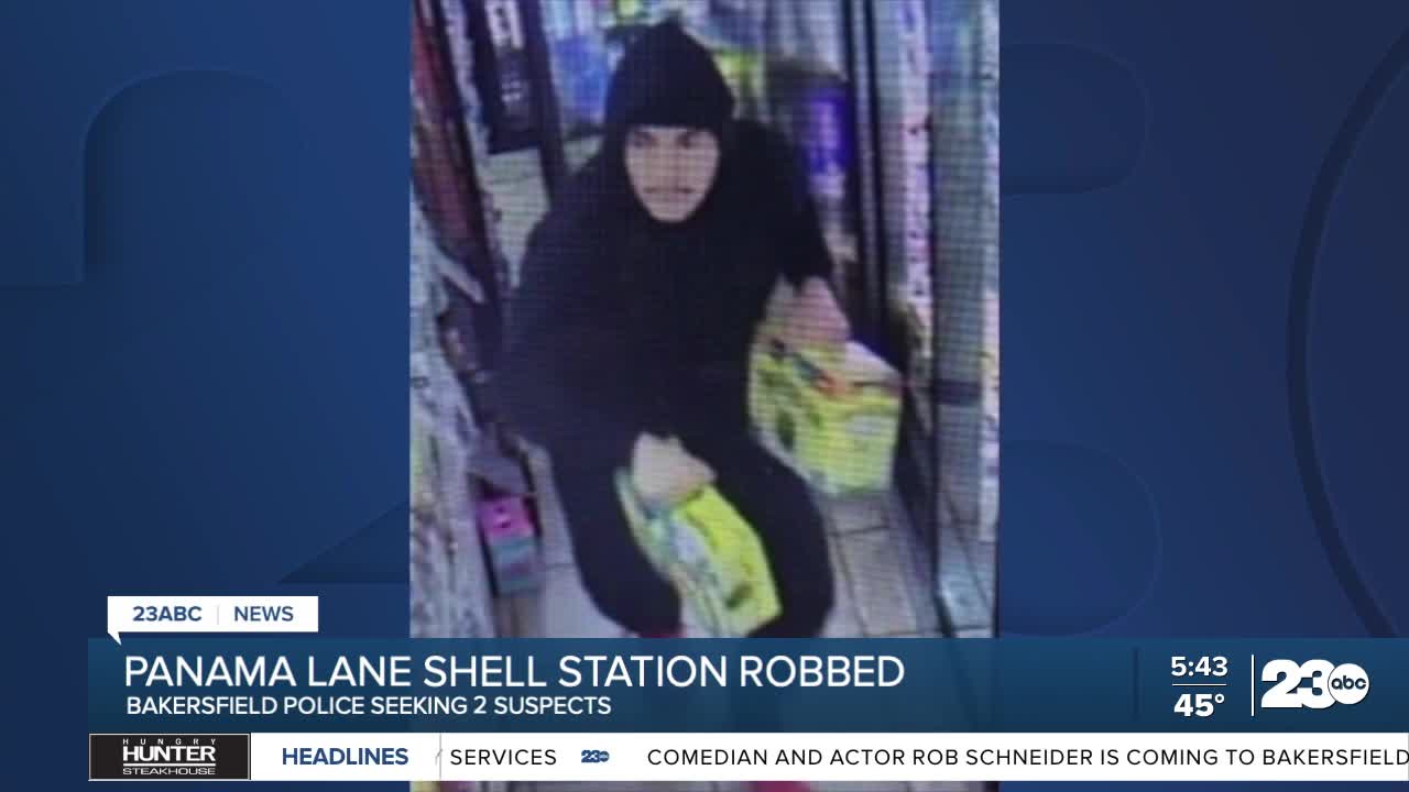 Police seek 2 men in gas station robbery
