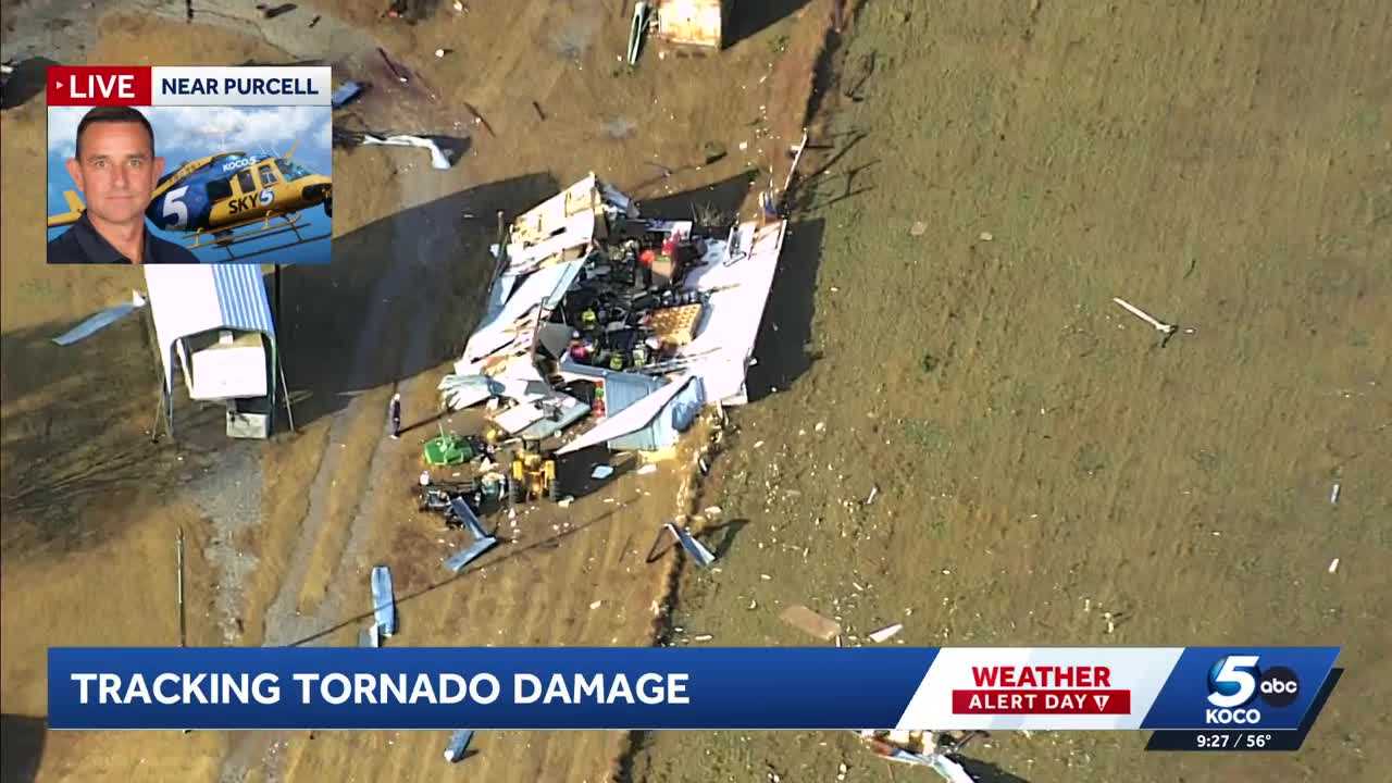 Live coverage: Damage left behind after tornadoes spin up in Oklahoma