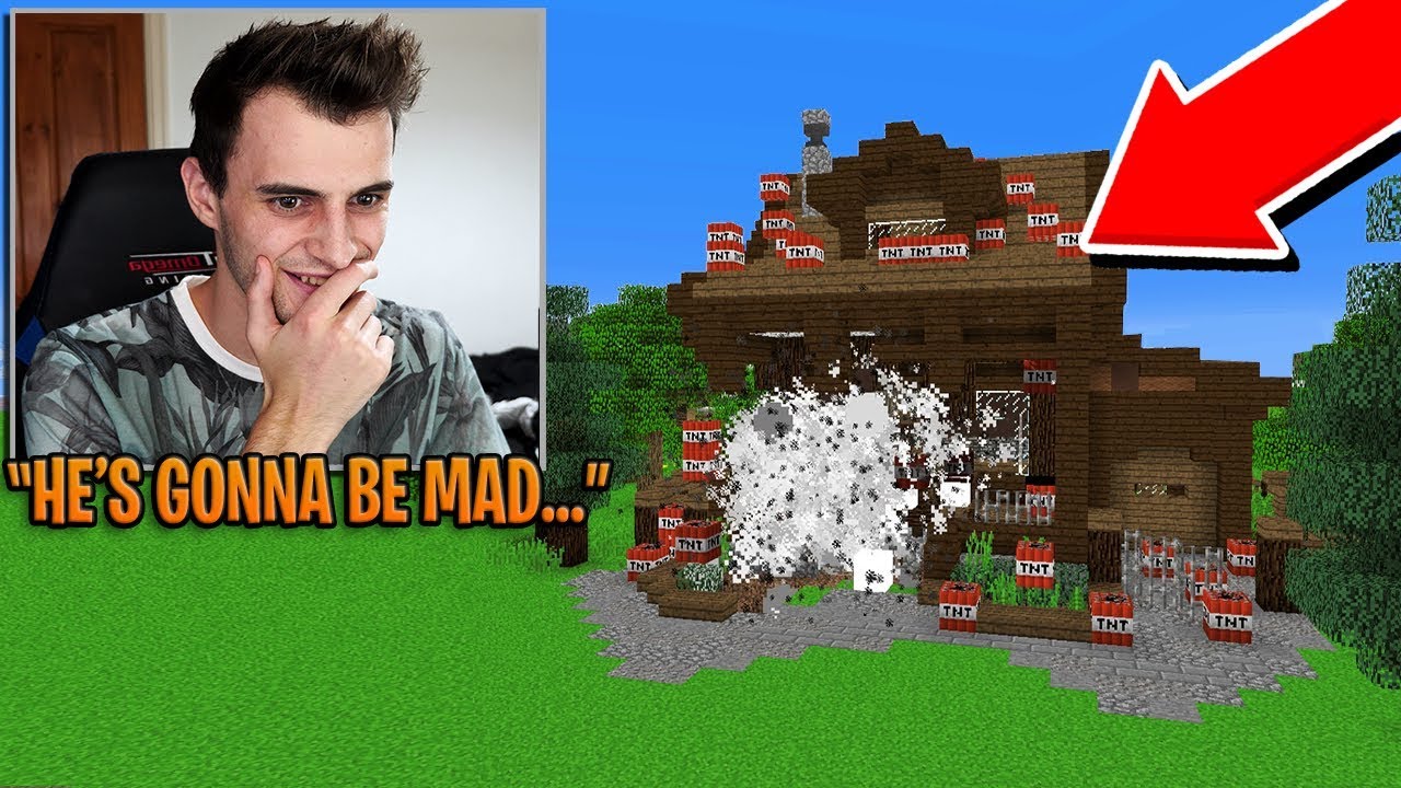 Witness massive destruction after detonating this secret Minecraft base