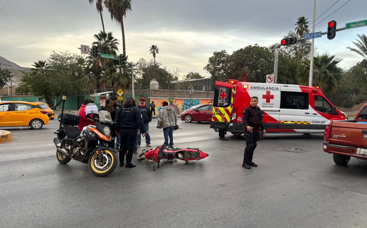 Mujer resulta herida luego de accidente en motocicleta en bulevar ...