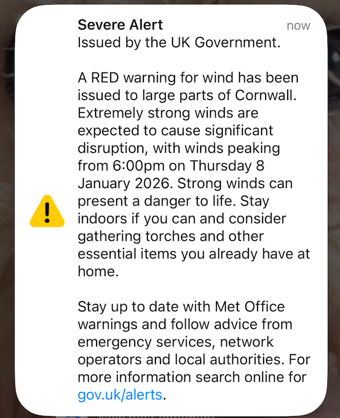 What to know as Storm Goretti warning sent to phones