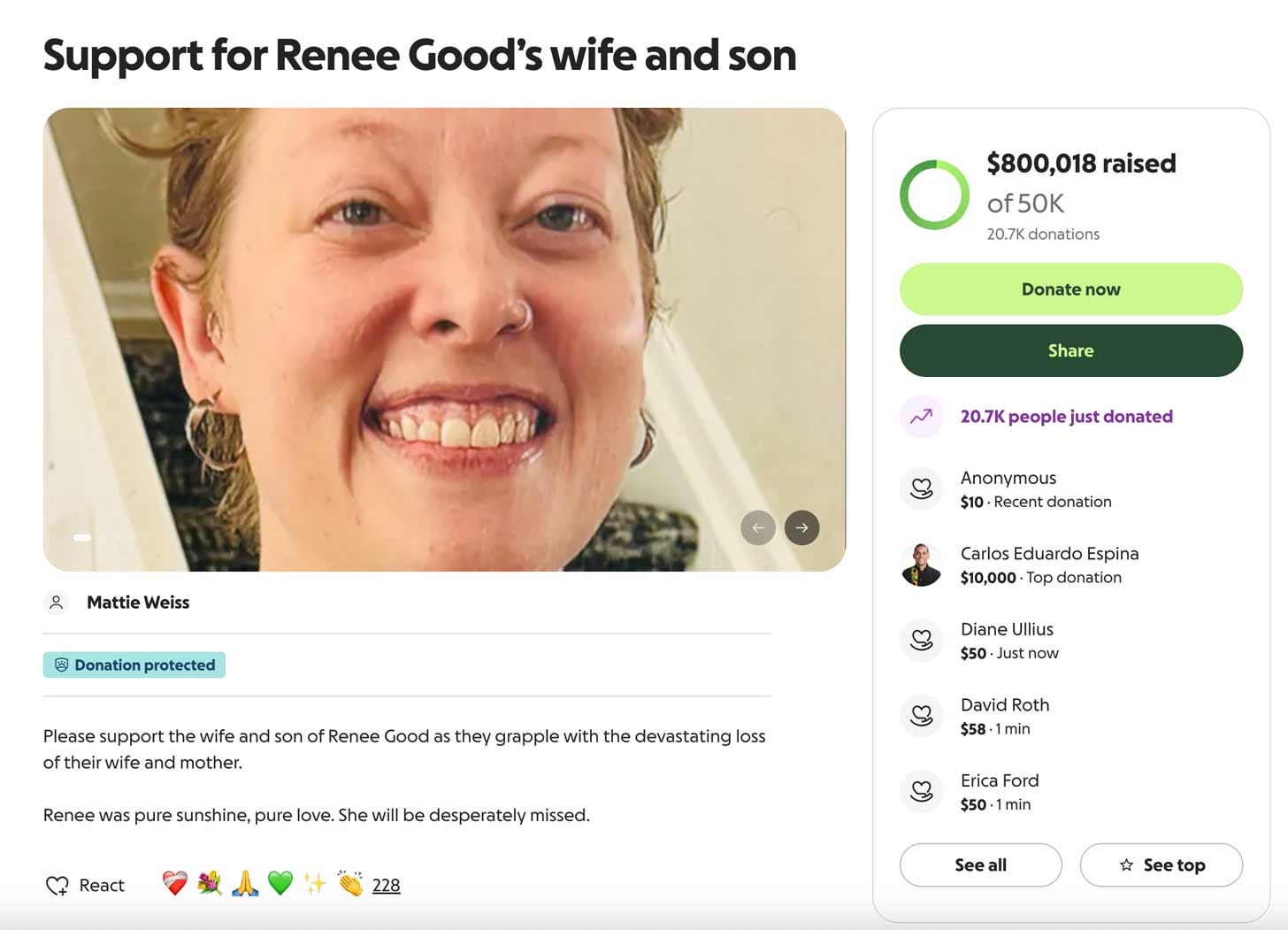 renee nicole good gofundme Image 3