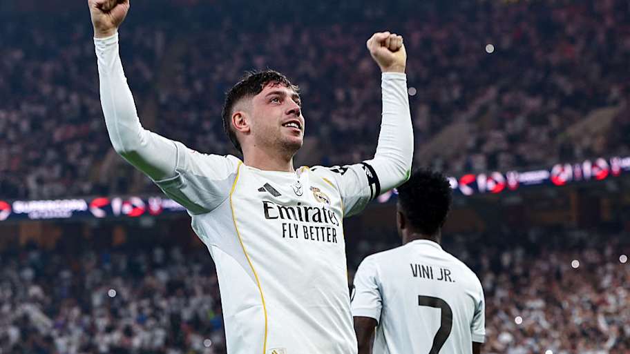 Fede Valverde opened the scoring for Real Madrid in sensational fashion. | Fadel Senna/AFP/Getty Images