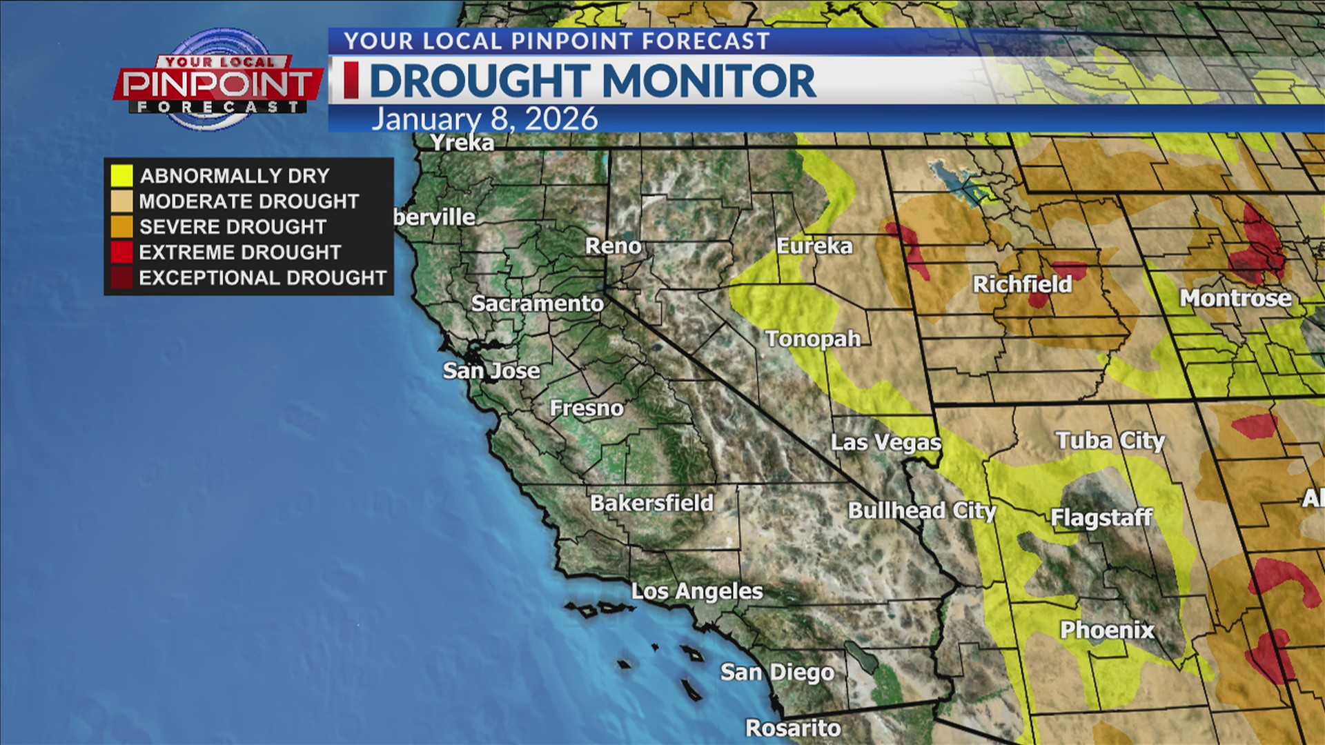 Weather analysts release updated report on CA drought conditions