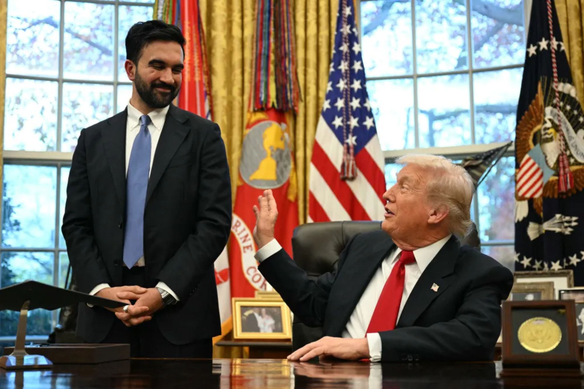 Trump ‘surprised’ Mamdani ‘hit me’ on Venezuela — but praises NYC mayor ...