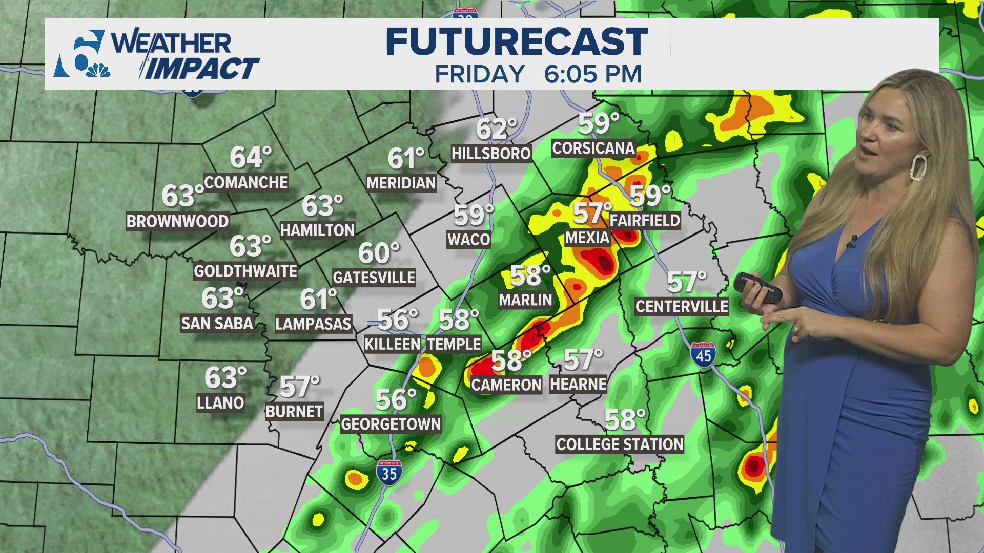 Chance of showers and thunderstorms Friday across Central Texas ...