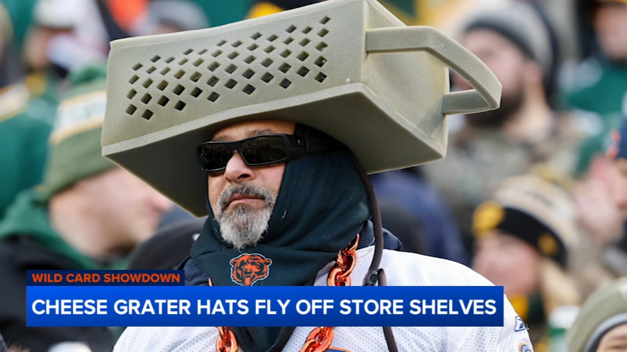 Cheese-grater hats fly off store shelves as Bears fans gear up for ...