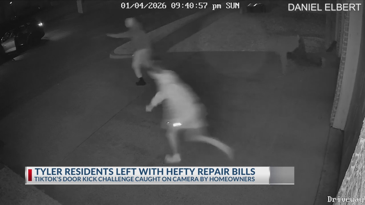 TikTok’s door kick challenge leaves Tyler residents with hefty repair bills