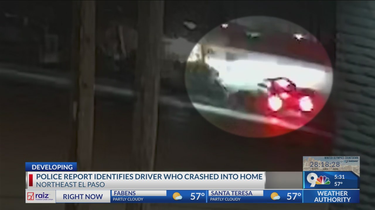 EPPD report identifies driver who crashed into home