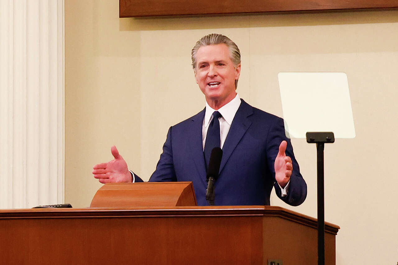 Gavin Newsom's final State of the State address was full of contradictions
