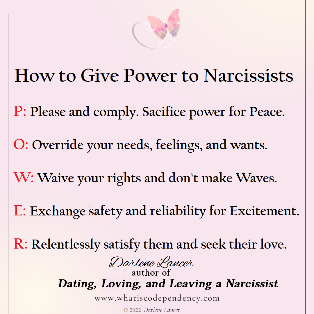 Losing your power in narcissistic relationships