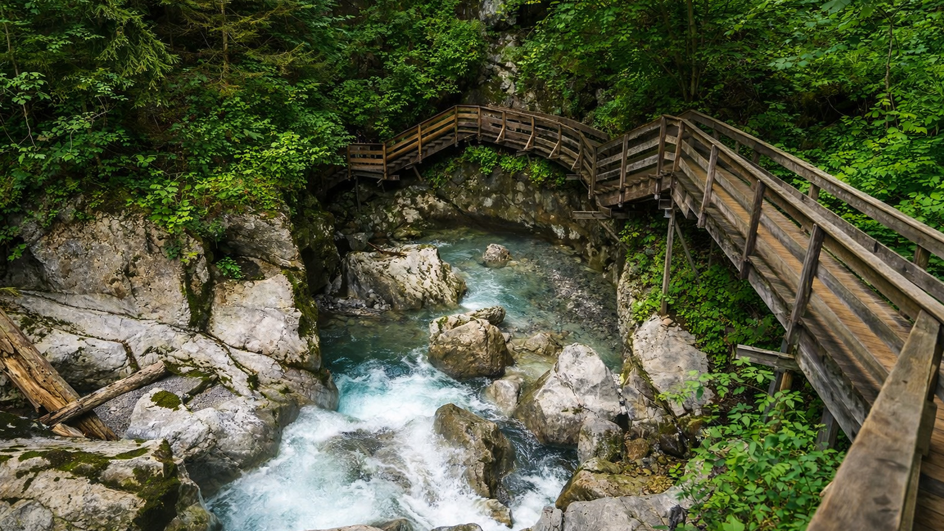 Seisenbergklamm Austria nature walk through stunning gorge (4K)