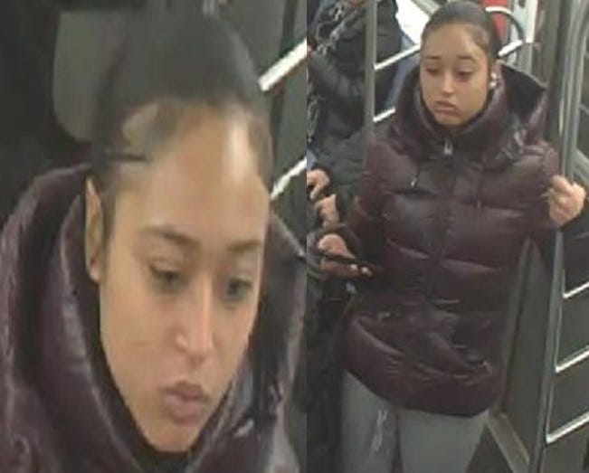 Woman wanted for stabbing rider, 57, in the head on Midtown subway train