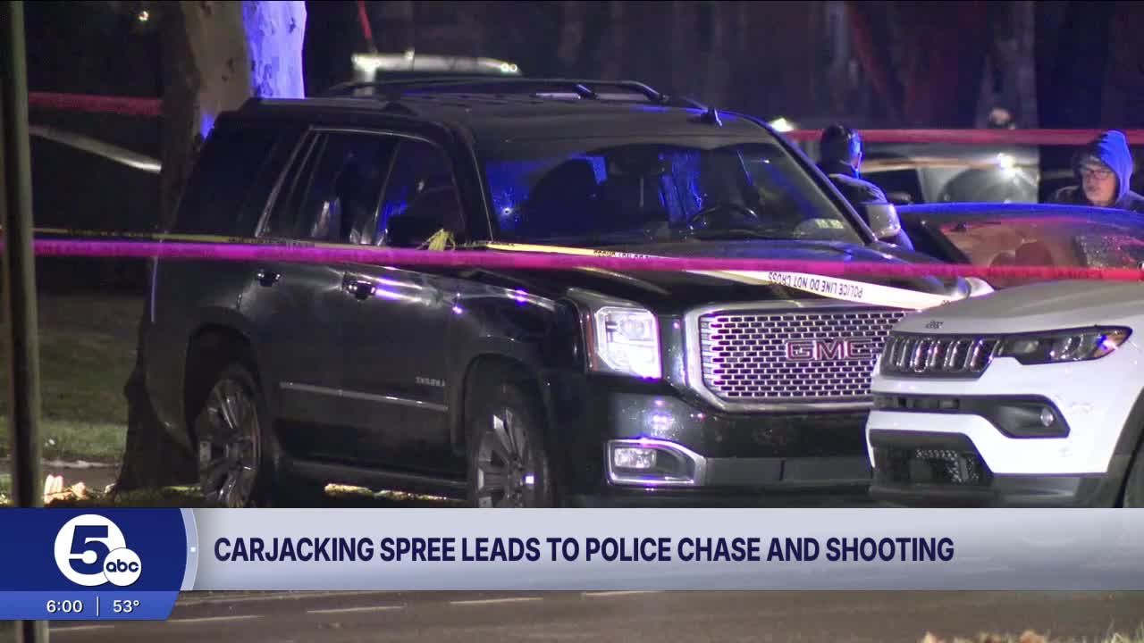 Carjacking investigation leads to Cleveland police chase and shooting