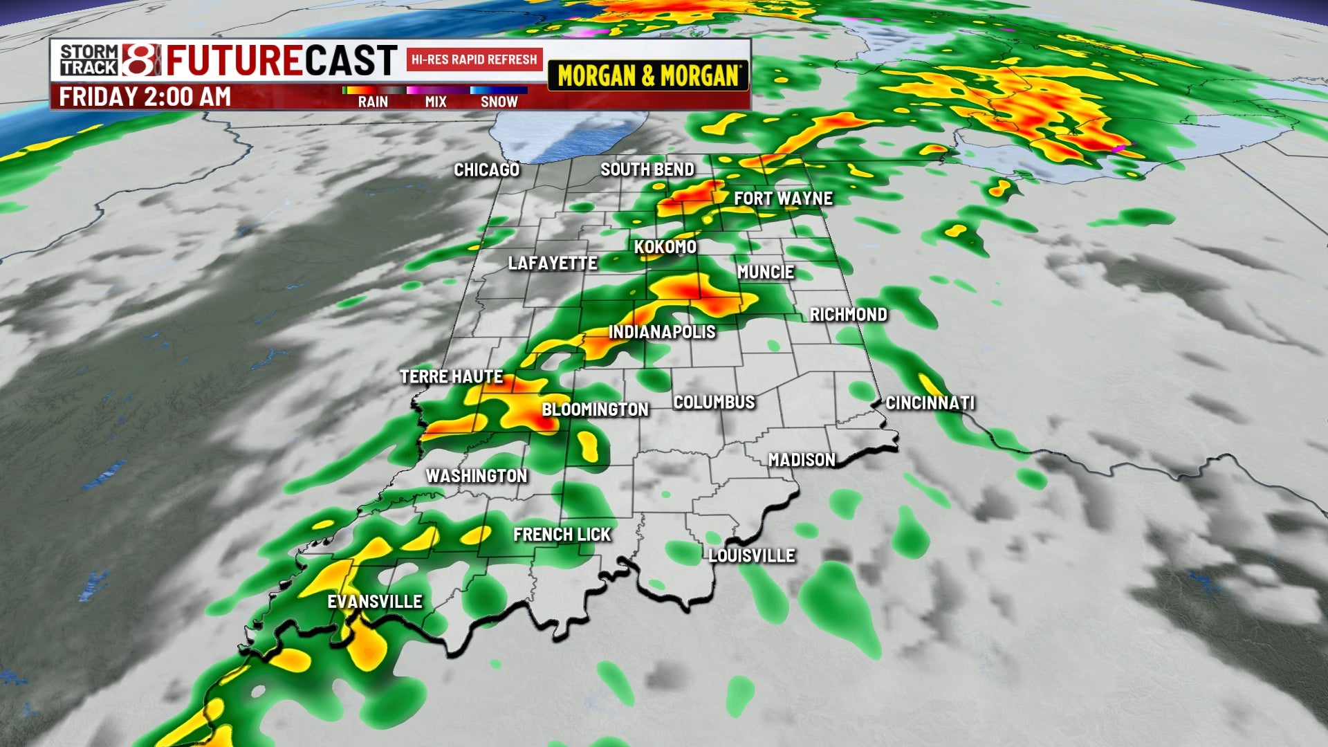 Windy with rain and some storms tonight, second system Saturday brings ...