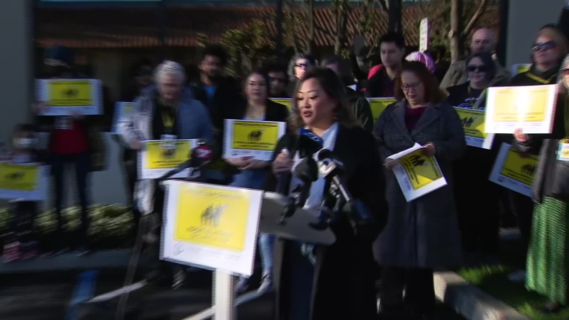 Watch: ICE protesters hold press conference in San Jose following fatal ...