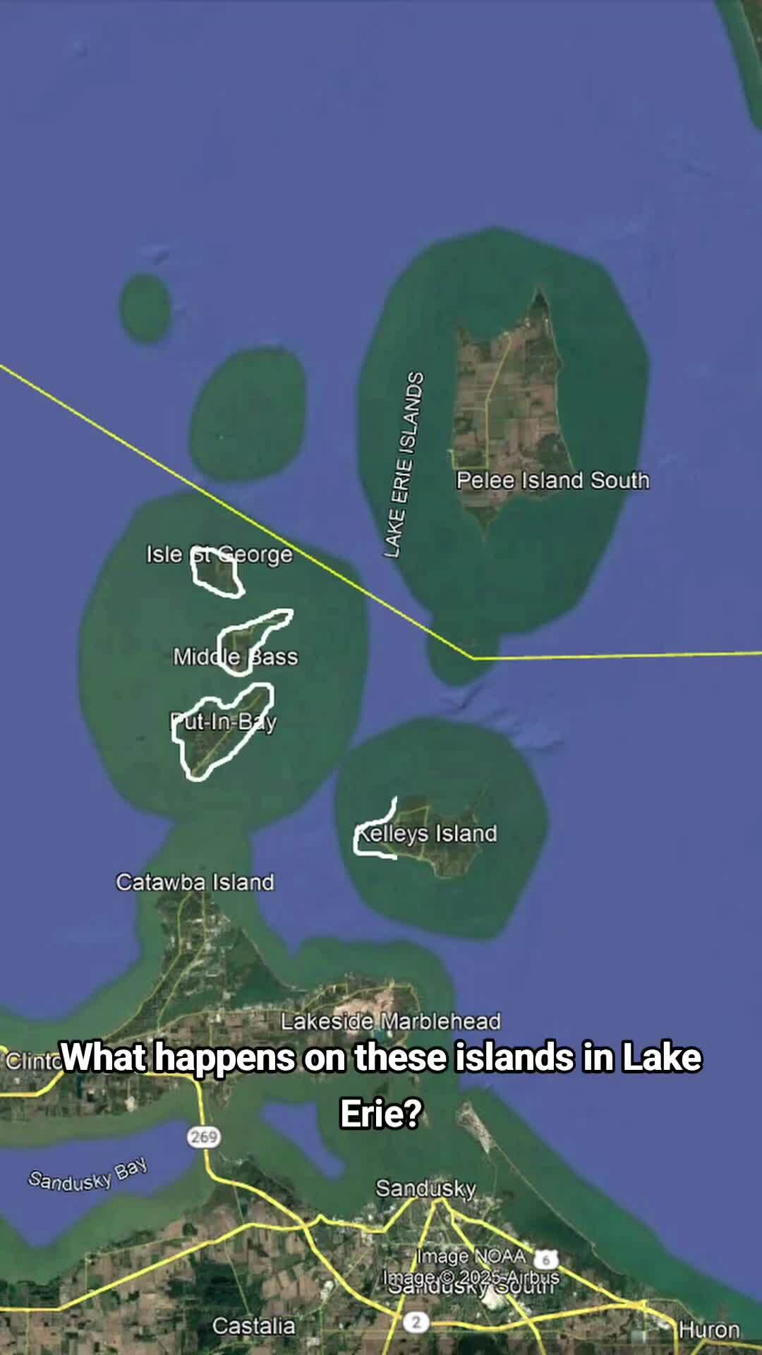 What happens on these islands in Lake Erie? #geography