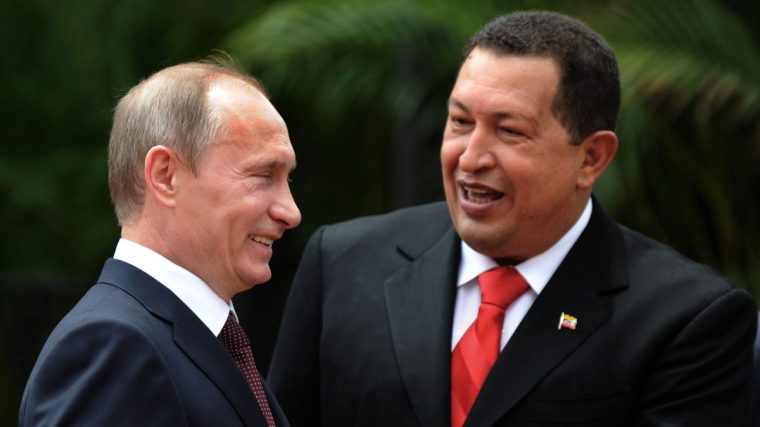 The US lawyer met Vladimir Putin when she joined Chávez in Moscow (Photo: Getty)