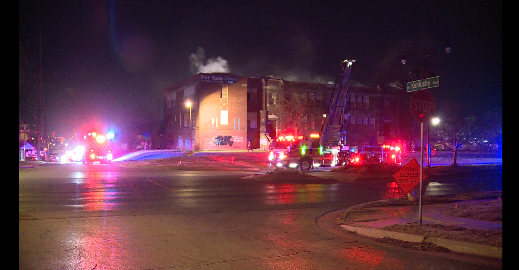Firefighters put out flames at abandoned school in northwest OKC