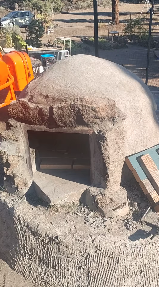 First burn success in the lava rock oven