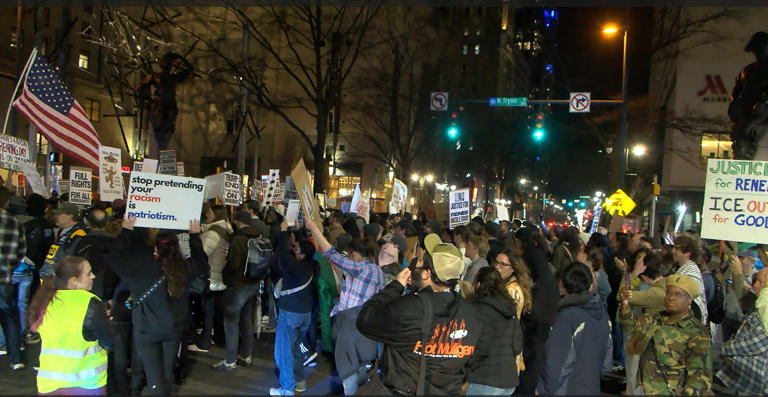 Hundreds in Charlotte protest deadly Minneapolis ICE shooting