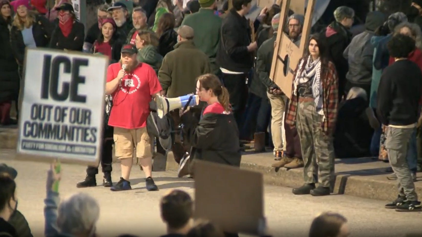 Protest held in Asheville after woman shot and killed by ICE agent in ...