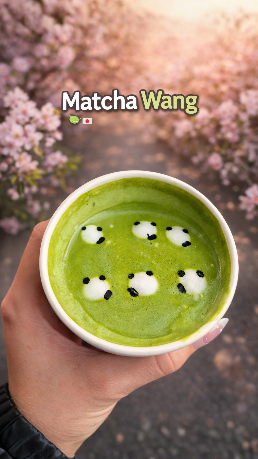 The cutest matcha art in town matcha Wang Café experience