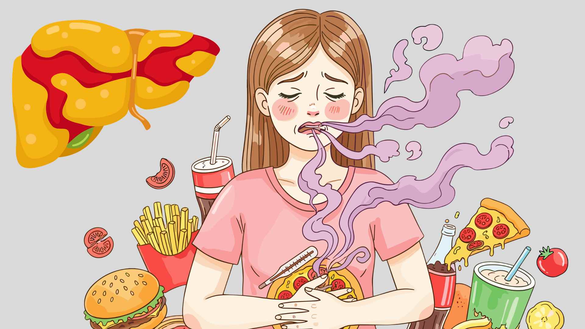 Dấu hiệu sau bữa ăn cảnh báo gan nhiễm mỡ