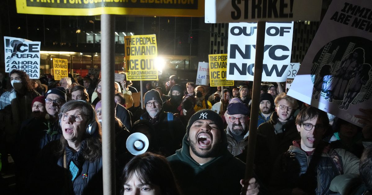 Fiery but mostly peaceful rhetoric: Huge NYC crowd chants that they'll ...