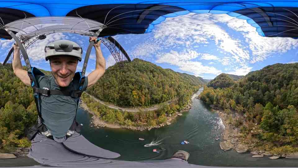 This jump begins at full speed… not at the edge