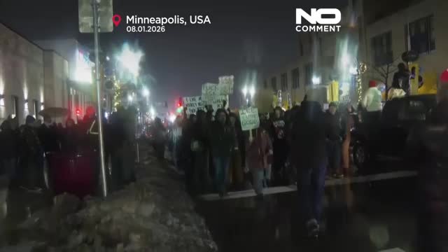 Hundreds protest in Minneapolis over fatal shooting by ICE officer