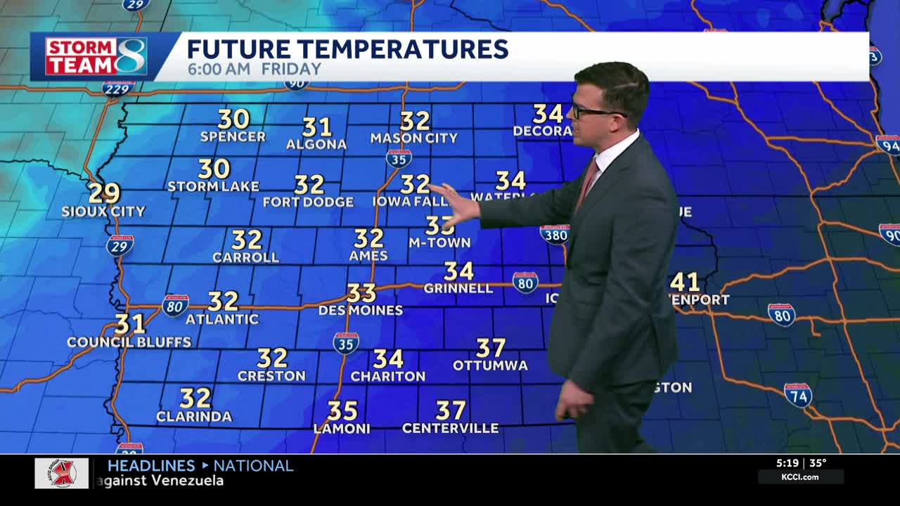Iowa weather: Additional spotty snow chances as we head into a chilly ...