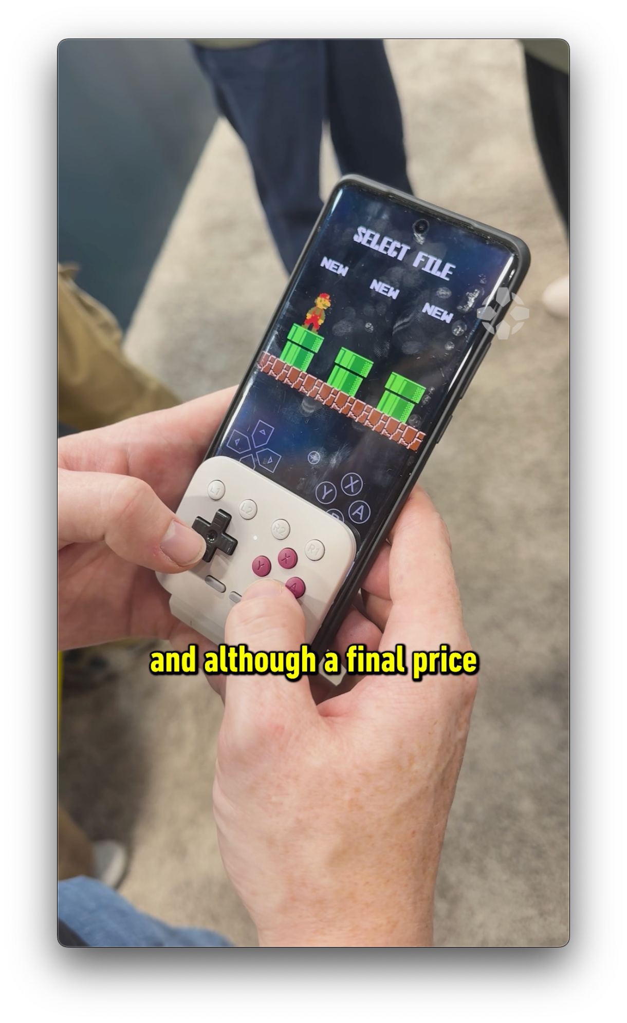 8BitDo showed off a new simple mobile gaming controller at CES 2026