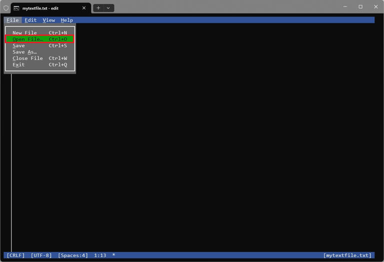 How to edit text files directly from Command Prompt and PowerShell