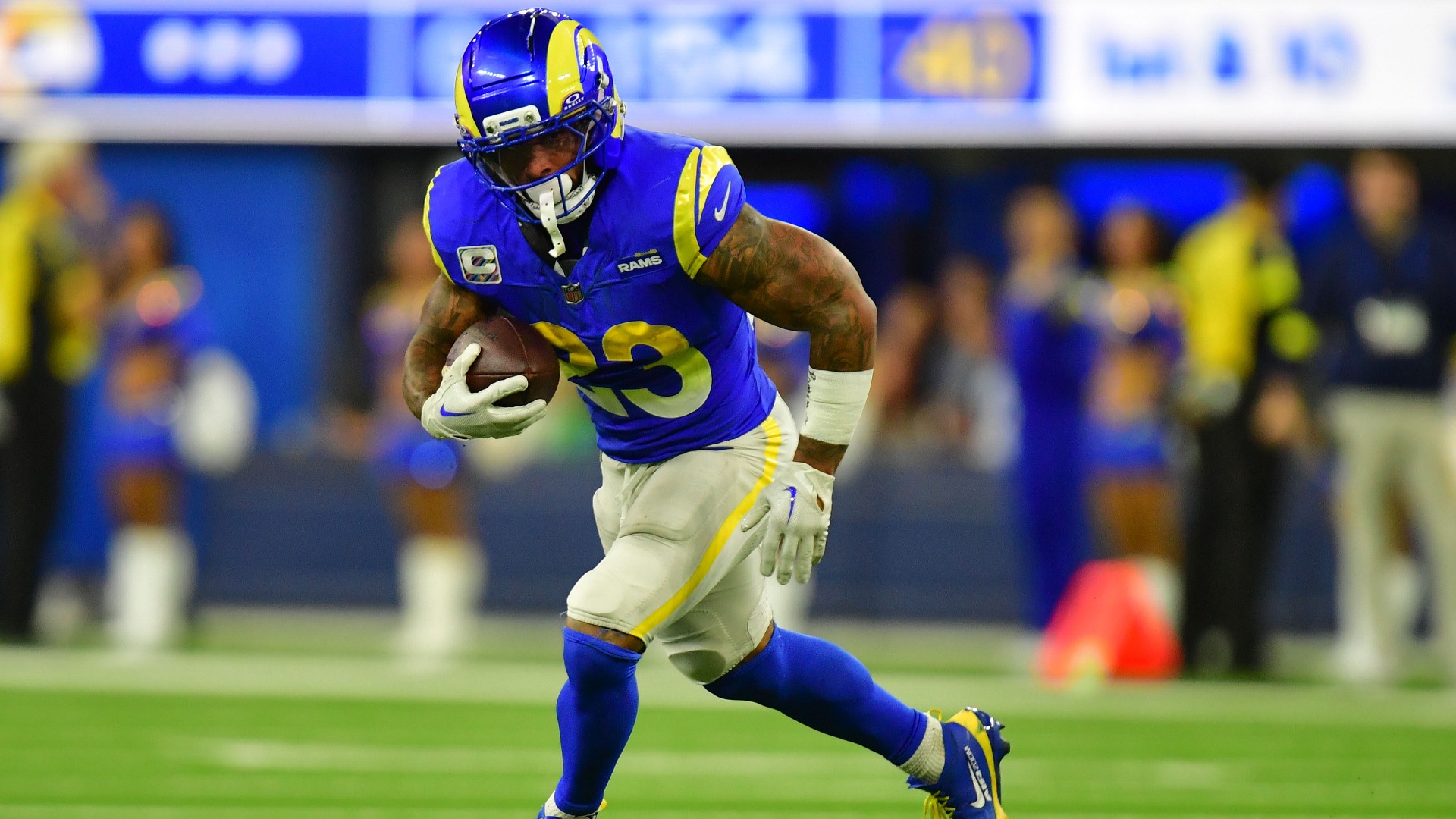 Rams favored by 10.5 against Panthers in playoff clash