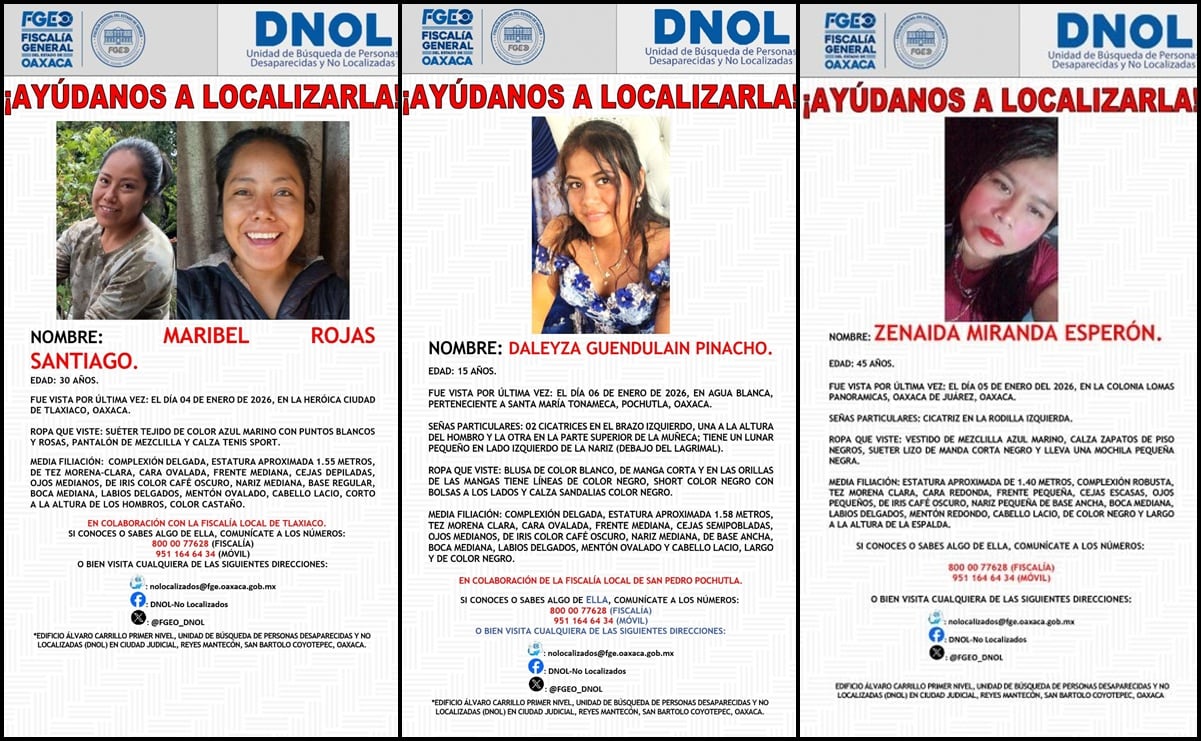 Foto: Unidad de Personas Desaparecidas y no Localizadas