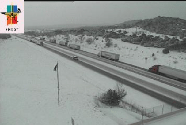 Photos: Winter storm leads to snow-covered roads around New Mexico