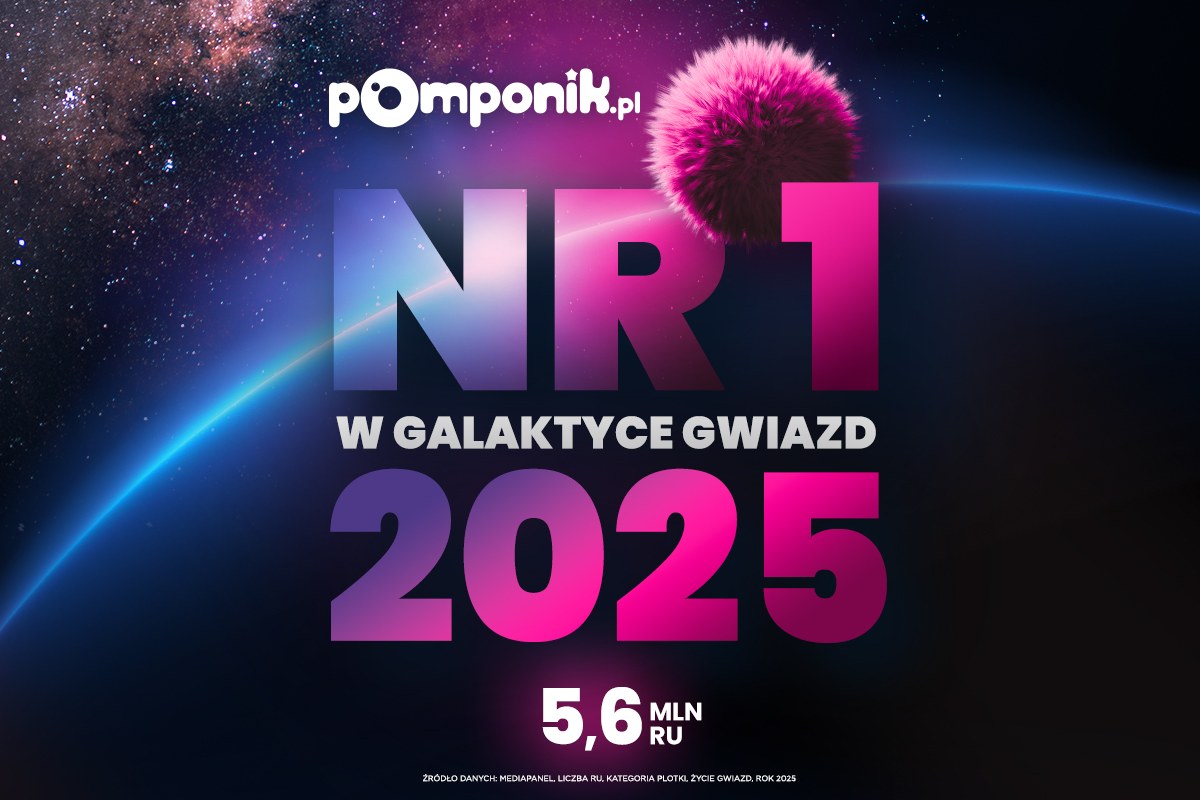 Pomponik.pl największym serwisem plotkarskim w 2025 roku