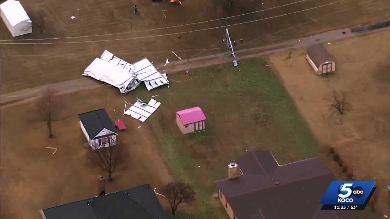 Power restored in Purcell after damaging EF2 tornado hits town