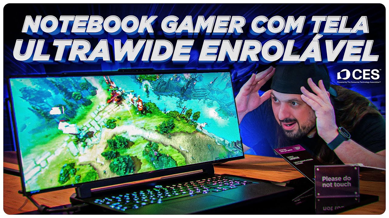 Legion Rollable: Notebook gamer com tela ultrawide dobrável