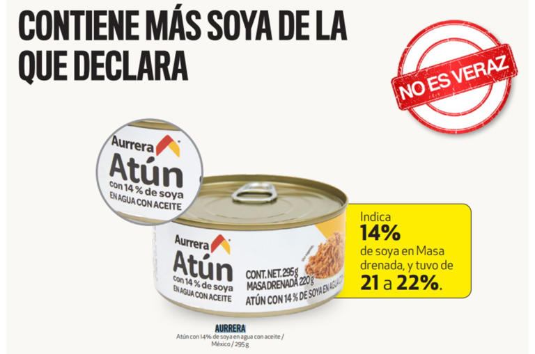 peores marcas de atún según profeco