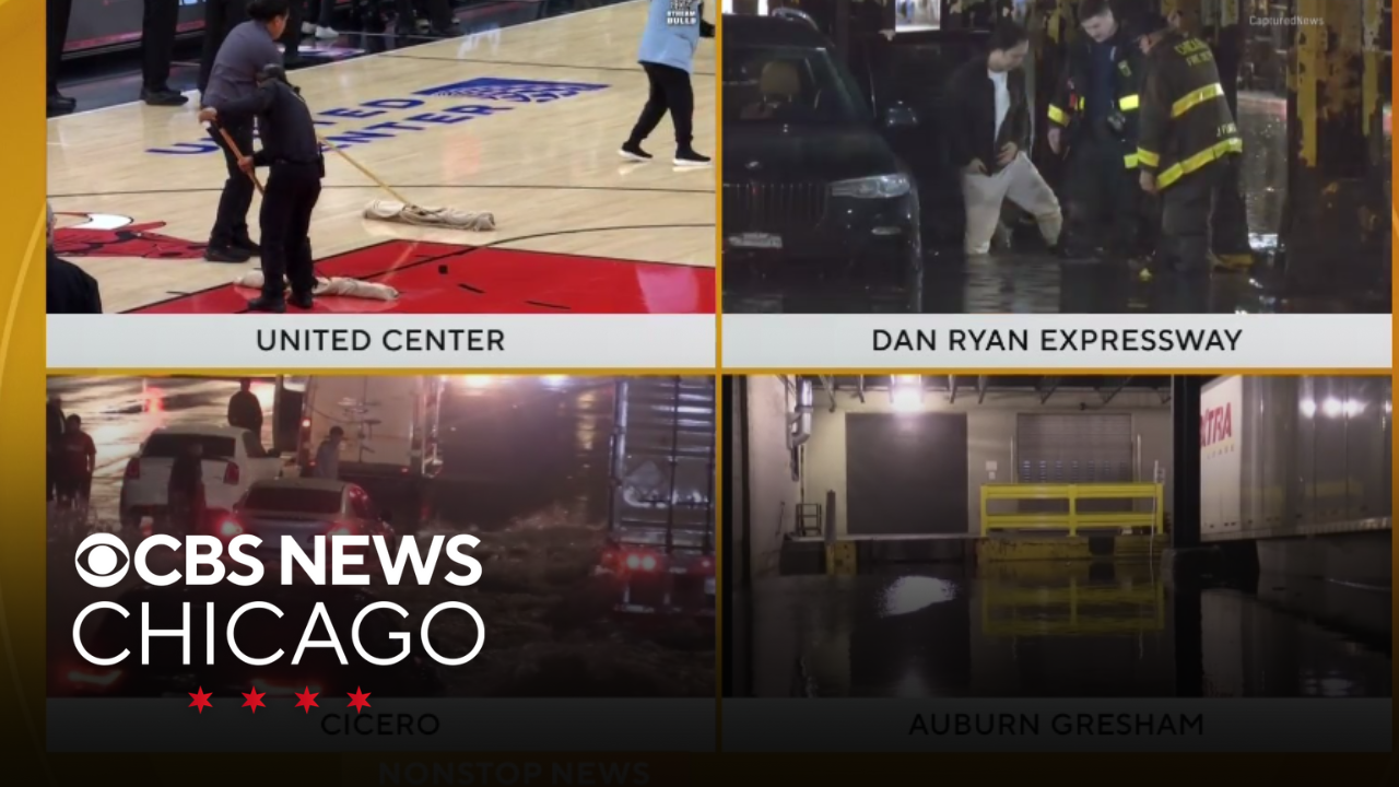 Heavy rainfall overnight leaves Chicago streets flooded Friday morning