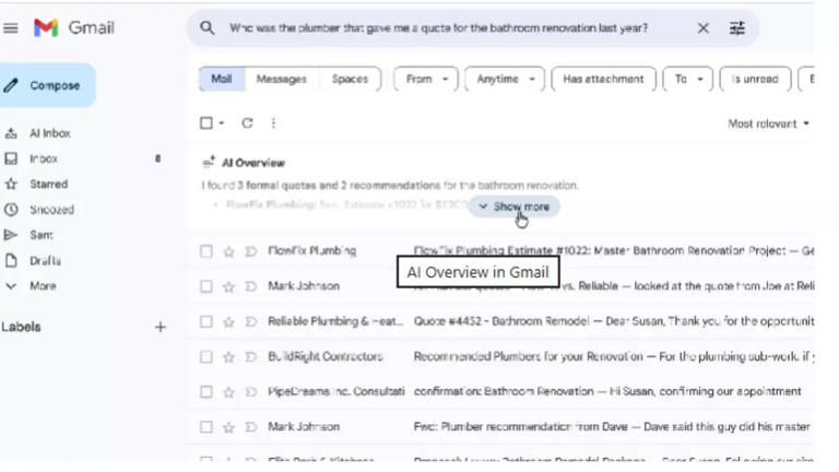 Gmail with AI inbox: Gemini Era make Gmail inbox with AI personalised ...